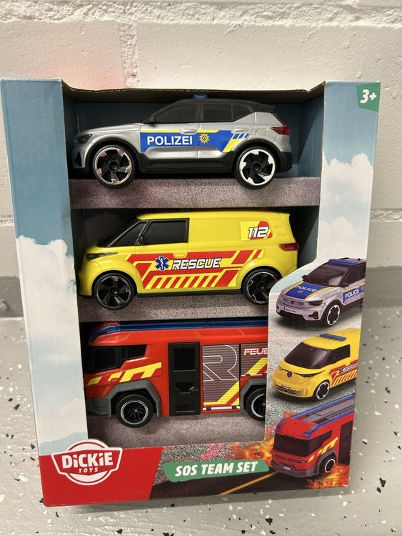 Dickie Toys SOS Team Set, 3 Fahrzeuge, Neu & OVP! (Neu und ...