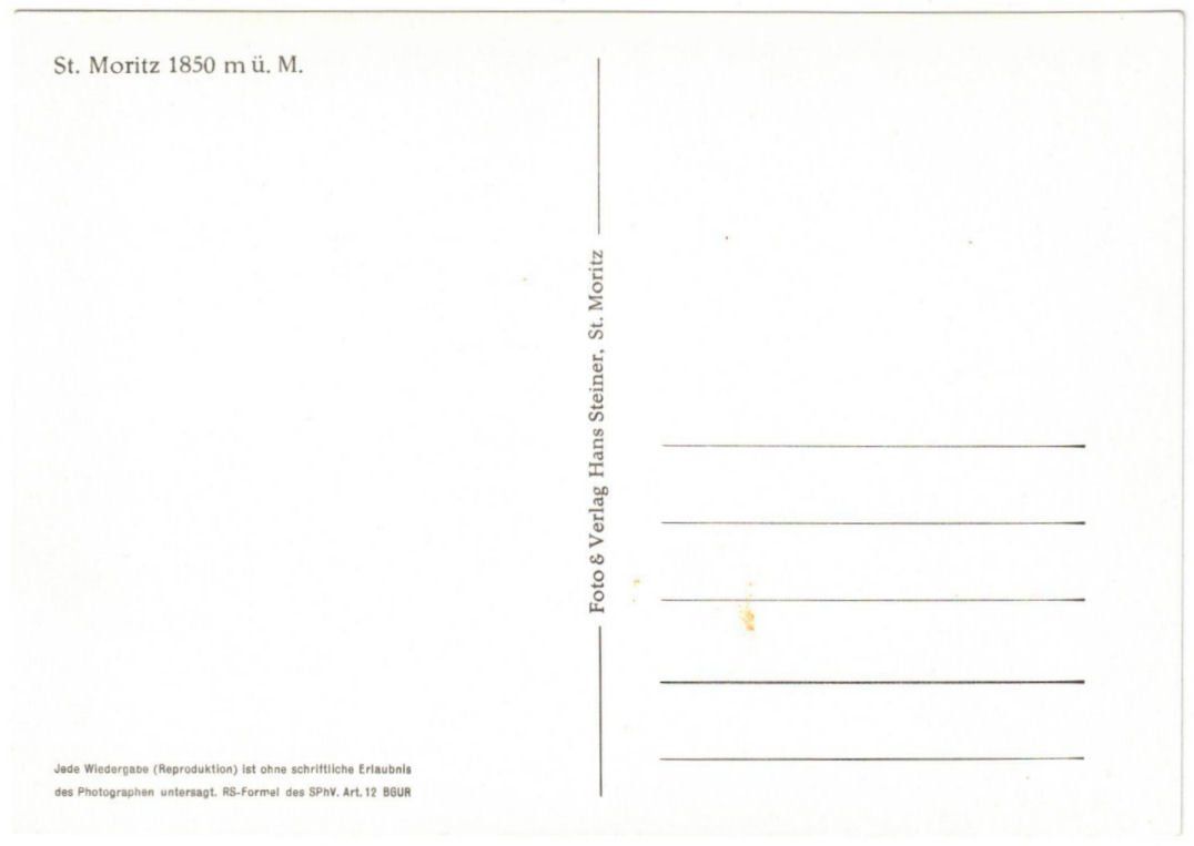Cartoline postali: St. Moritz - 4 Bild AK – Usato da Binningen venduto da Mountainrider 1