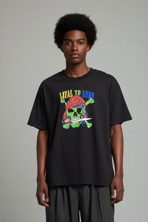 Vintage Marlboro 'Loyal To None' Totenkopf T-Shirt - Größe L