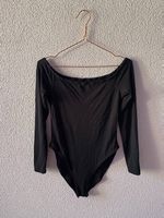 Schulterfreier Schwarzer Body