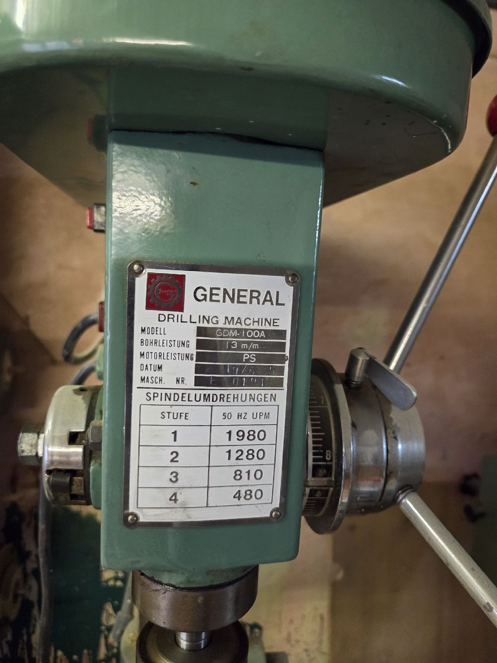 Perceuses: Bohrmaschine GENERAL SCM-100A – D'occasion à Arbon par Mamamia13 2