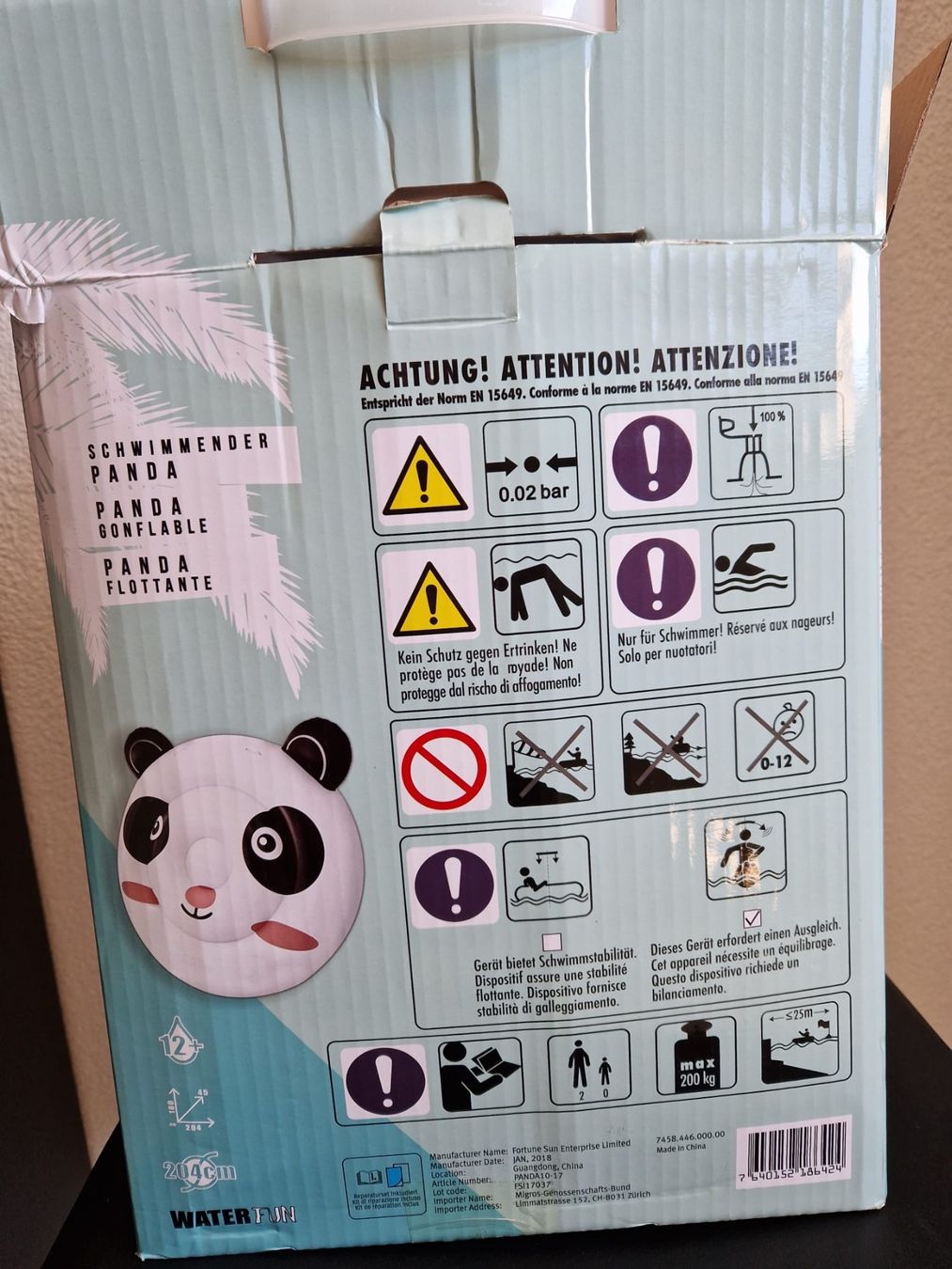 Spielzeuge: Luftmatratze Panda – Gebraucht aus Elgg von jas_deb39 2