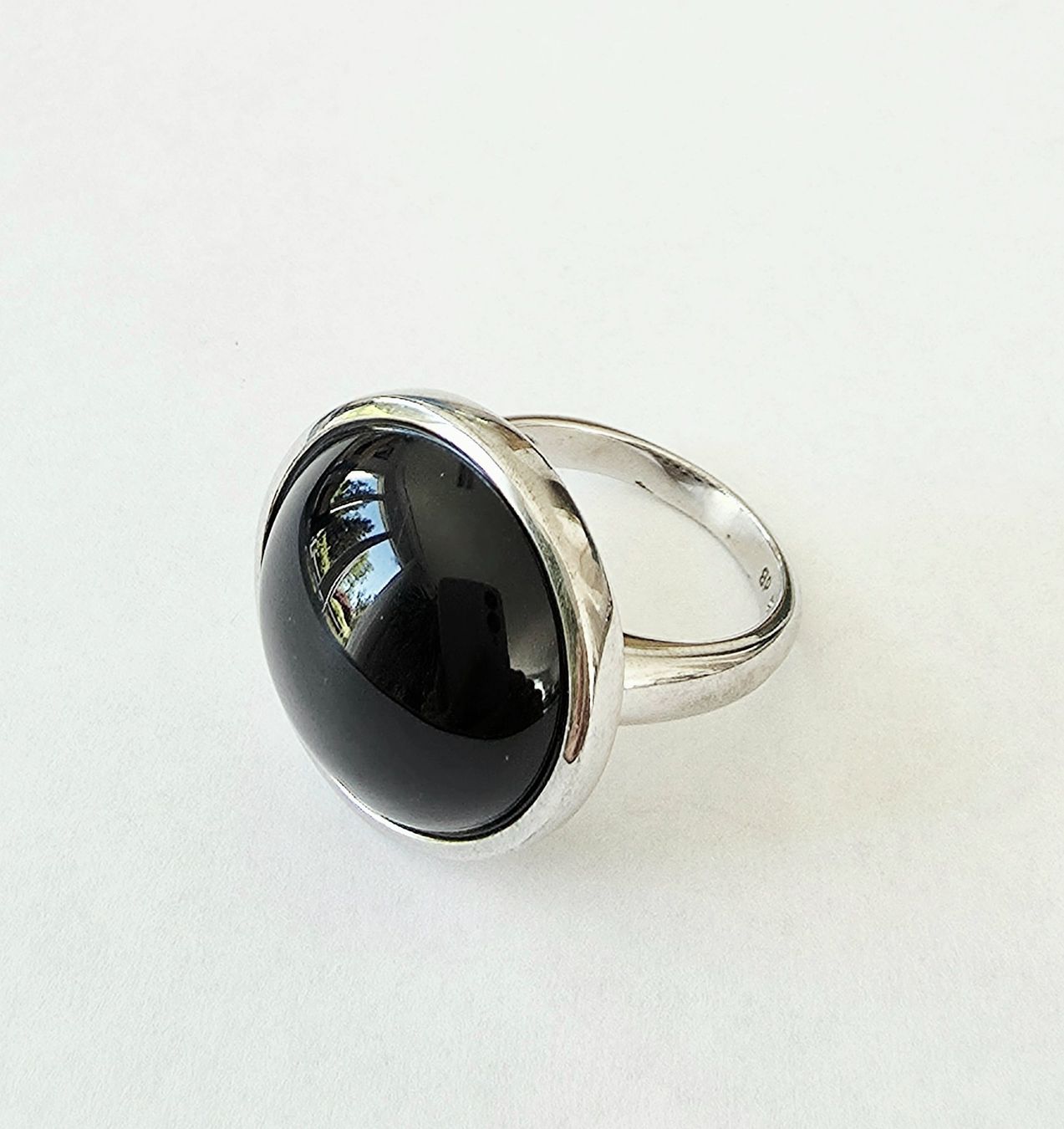 Anelli: Silber 925 Ring mit Cabochon Onyx - Neu – Nuovo e nell'imballaggio originale da Uetikon am See venduto da Coralreef 4