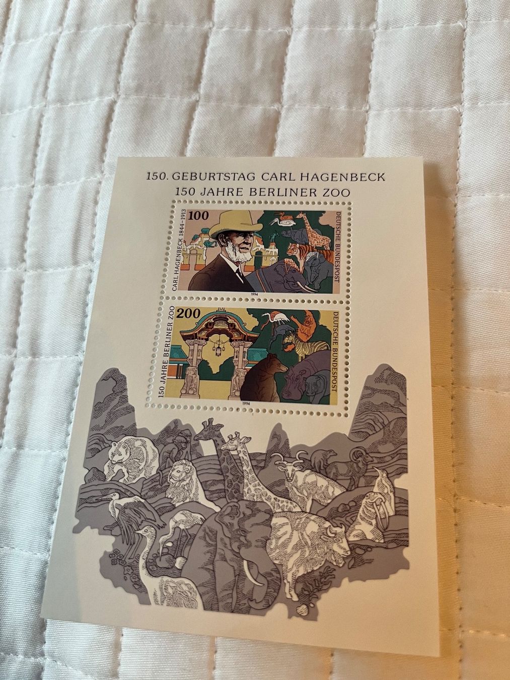 Tutti i francobolli: Briefmarken Berliner Zoo – Nuovo e nell'imballaggio originale da Zürich venduto da engebrunau