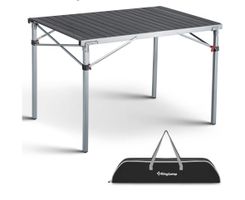 KingCamp Campingtisch Aluminium Klappbar dunkelgrau
