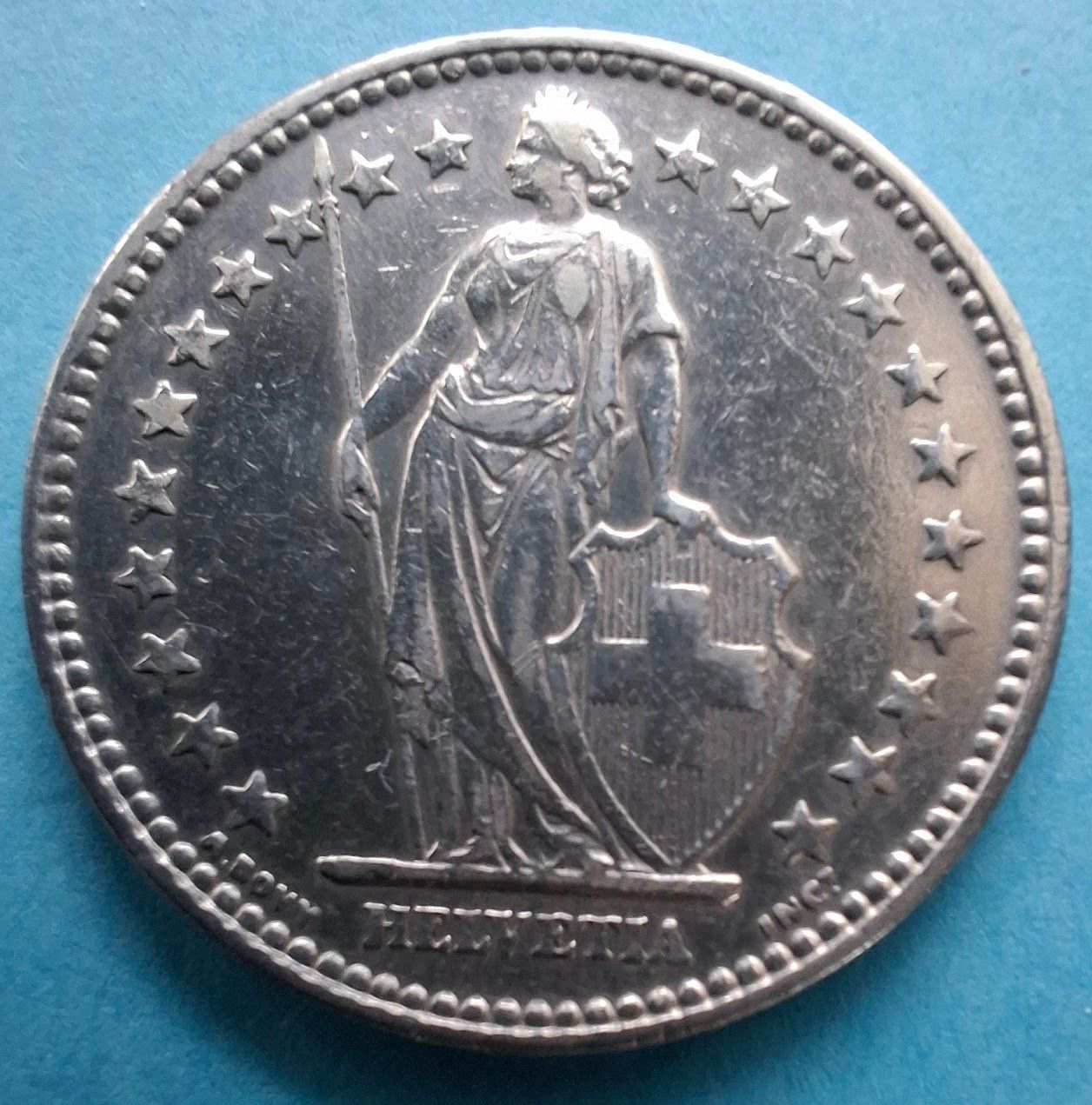 Tutti le monete: CHF___2.00 1937 TB – Usato da Fribourg venduto da Kiki020 1