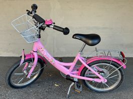 Kindervelo Puky Aluframe SLX rosa, 16 Zoll, mit Korb