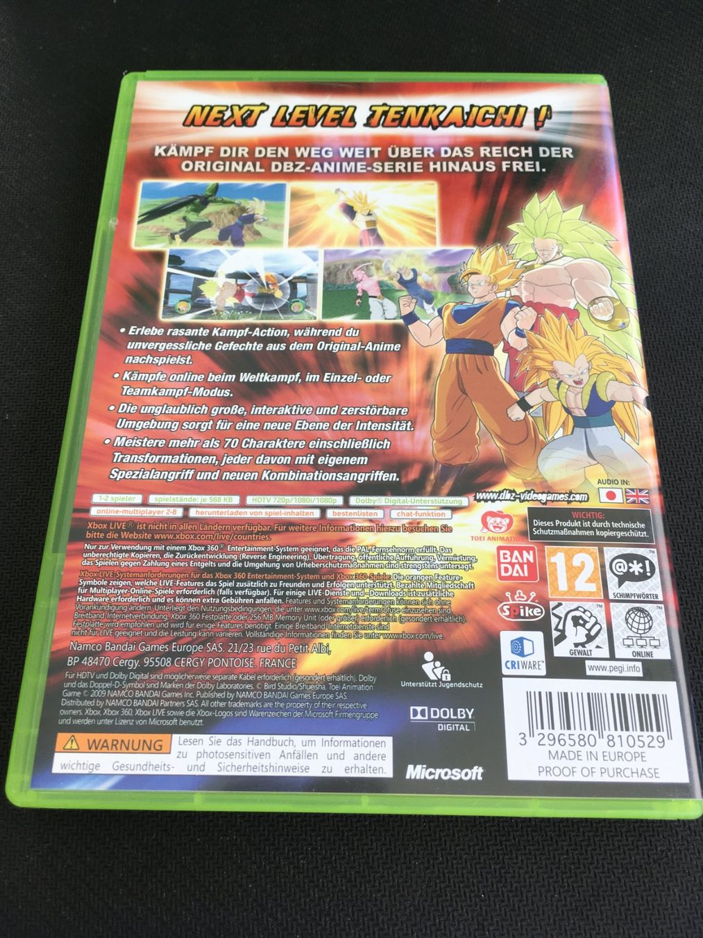 Microsoft Giochi: Dragonball Raging Blast - Xbox 360 Game – Usato da St.Gallen venduto da Punktchen01 1