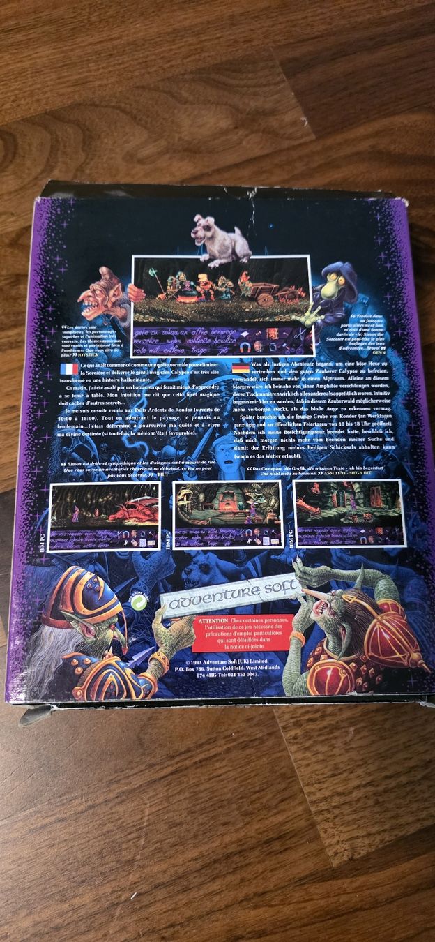 Giochi: Simon the Sorcerer Big Box PC 3.5" Disketten – Usato da Jona venduto da AntonioSposito 4