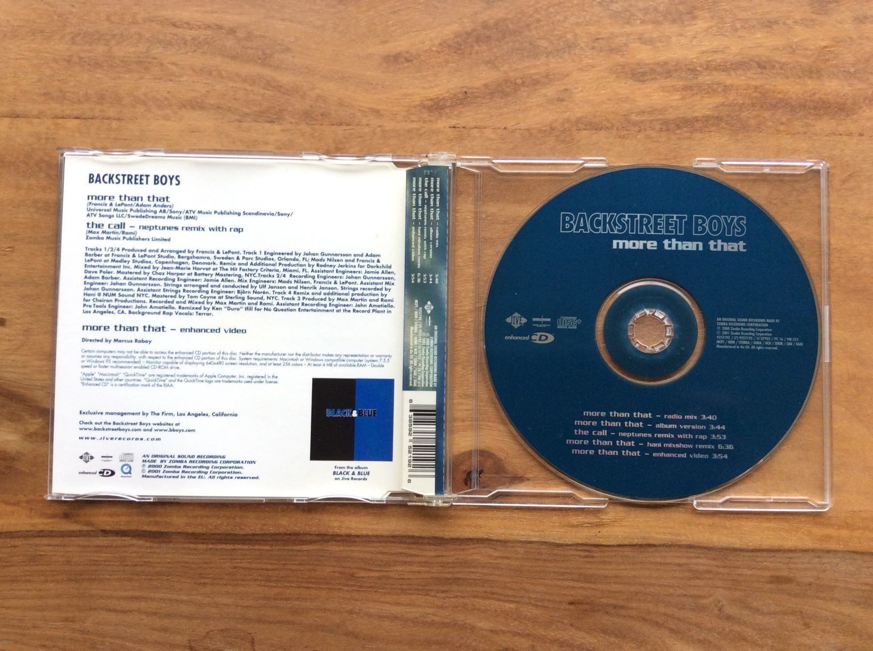 CD: CD Backstreet Boys - More Than That – Usato da Horgen venduto da flyingpenguin2000 1