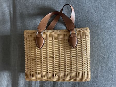 Korb Tasche Coccinelle Rattan & Leder