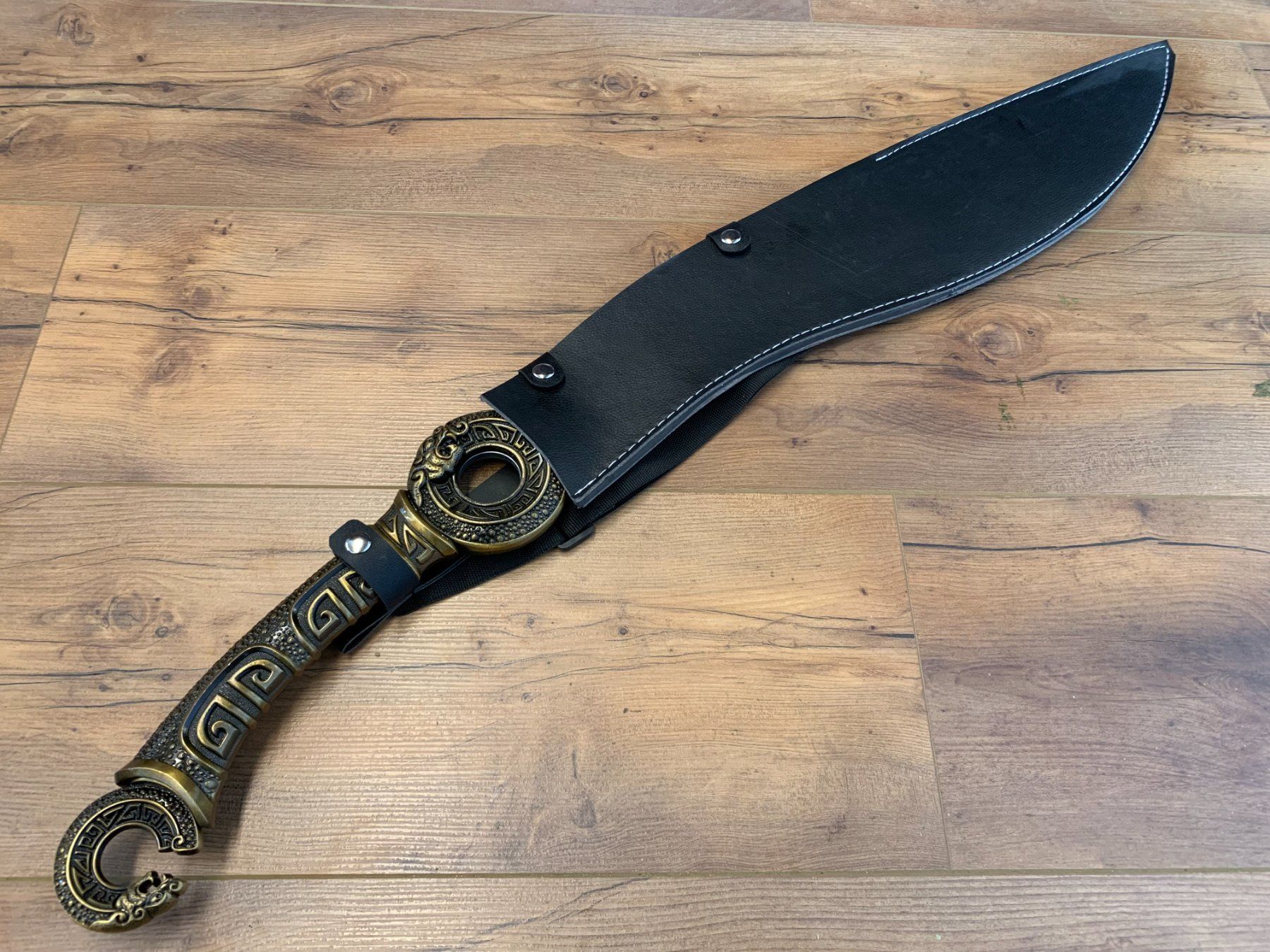 Posate: XXL massive Kukri Machete Messing-Griff & Ring-Knauf 85cm – Nuovo e nell'imballaggio originale da Bergdietikon venduto da shopAgent 9
