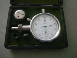Hasler AG Bern - Antiker Tachometer / Drehzahlmesser in Etui