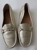 Ralph Lauren  Gold Leder Mokassins Gr. 38 Top!