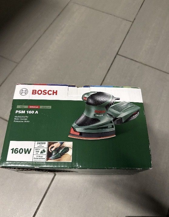 Bosch Schleifen & Polieren: Multischleifer Bosch PSM 160 A mit Schleifpapier Set – Neu (gemäss Beschreibung) aus Madiswil von mar_hdw8 2