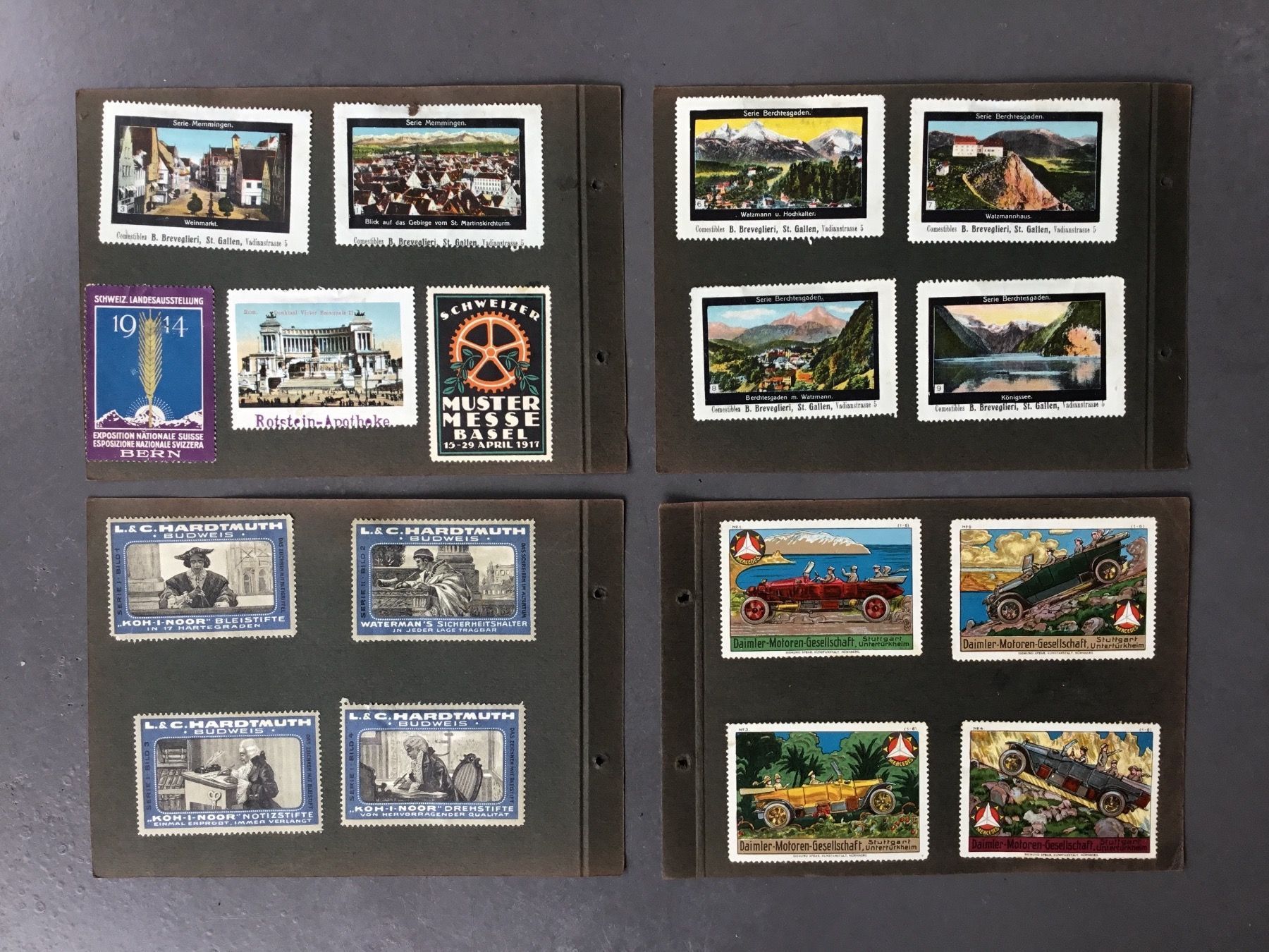 Tutti i francobolli: Reklamemarken / Werbemarken-Album antik – Usato da Eggersriet venduto da Wiese61 7