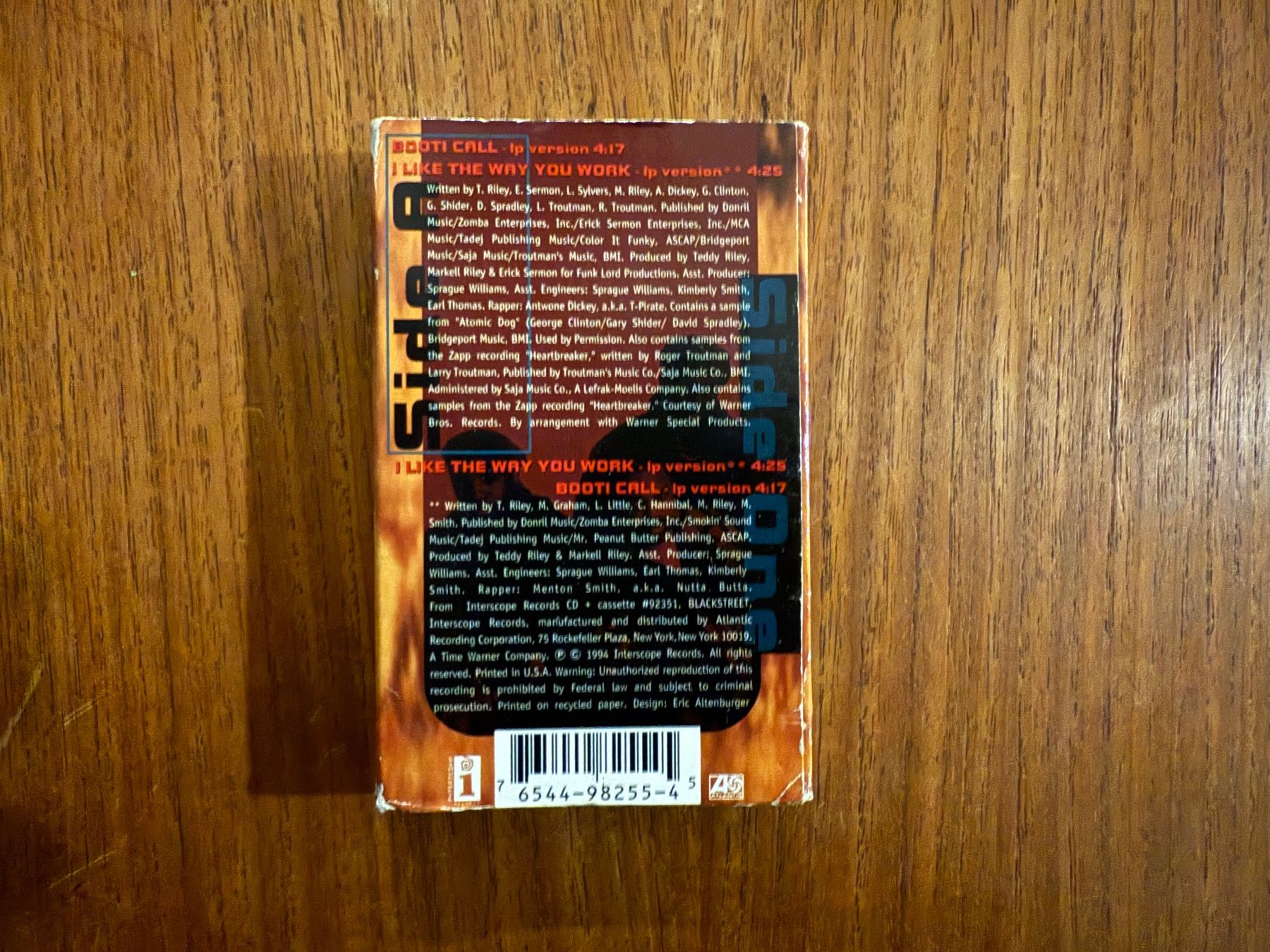 Musicassette: Blackstreet - Booti Call / US 1994 MC – Usato da Delémont venduto da cpop 1