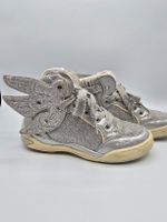 Mädchen Sneaker Geox Gr. 32 Silber Glitzer Top Zustand