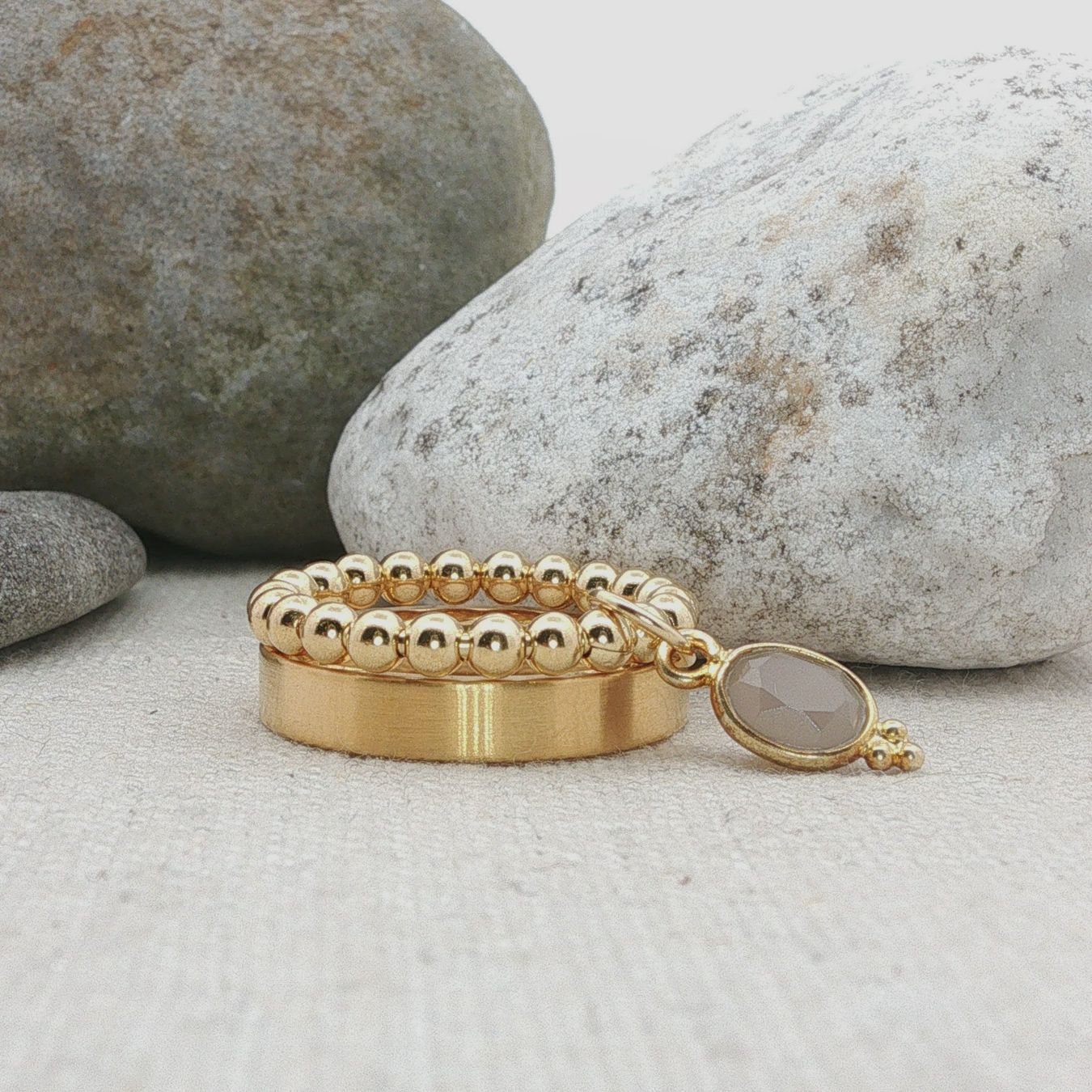 Olga Ribler Anelli: Ring SET Edelstahl & Silber Grösse 52 – Nuovo (secondo la descrizione) da Luzern venduto da Schmuckoutlet 4