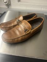 TOD'S Mokassins Leder Cognac Groesse 7 1/2 Zustand gut