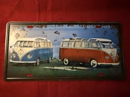 VW Bulli Blechschild - Surfer Style - Summer Feeling!