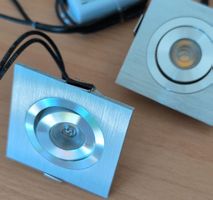 Spot LED carré aluminium 3W neuf