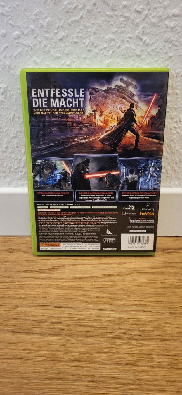 Microsoft Giochi: Xbox 360 - Star Wars The Force Unleashed – Usato da Münsingen venduto da Heroism2010 1