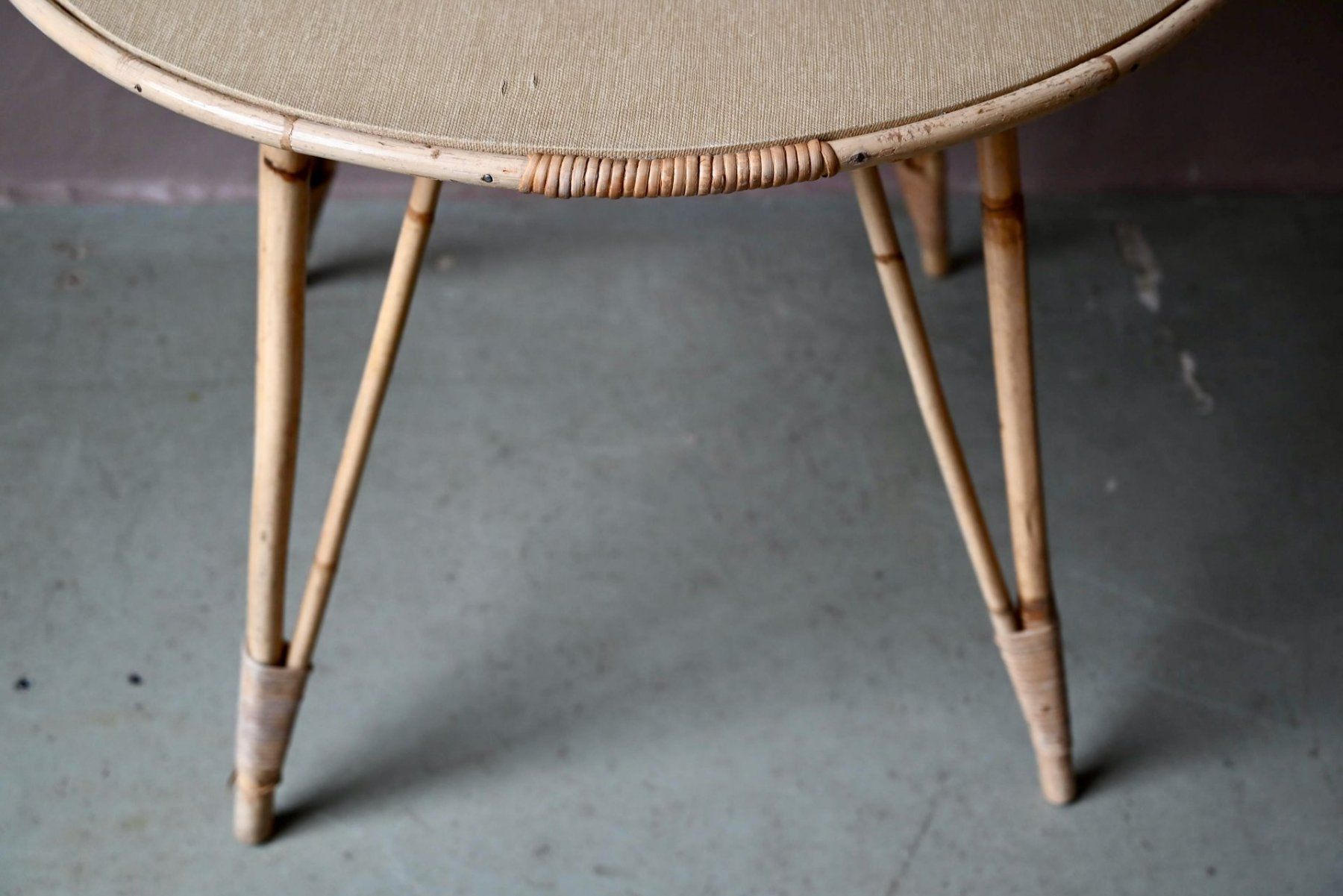 Tavoli: Table en rotin vintage années 60 – Usato da COLMAR venduto da Sophiebellelurette 2