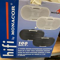Pair of High performance 2-way wall Mount design speakers