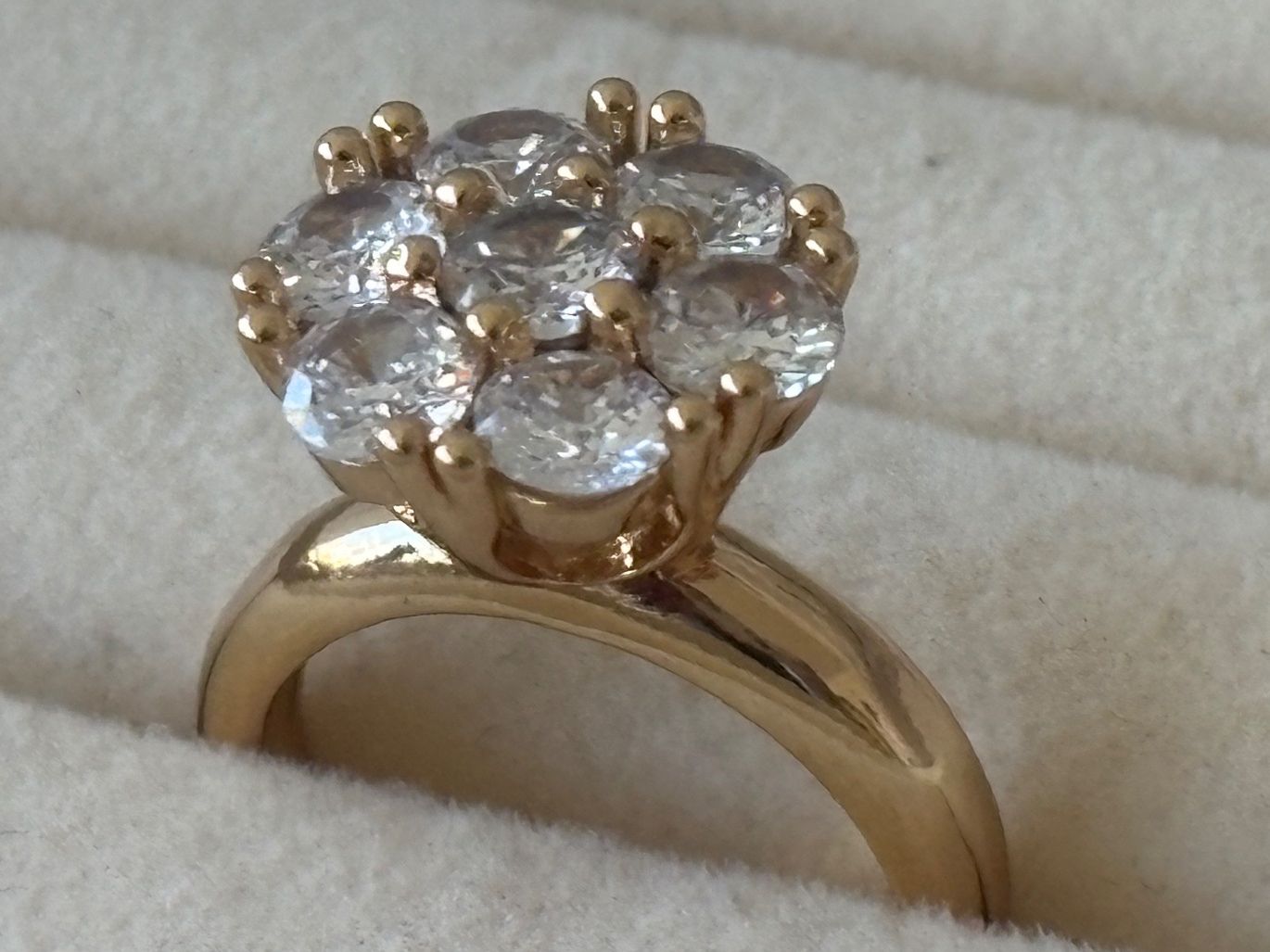 Ringe: Luxus Elegante Gr: 16/6 Ring Gold Farbe – Neu (gemäss Beschreibung) aus Biel-Bienne von Roserosse13