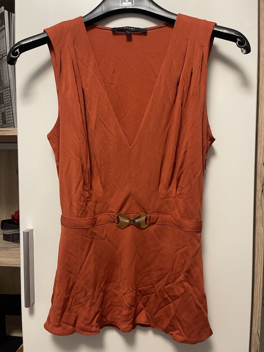 Gucci Tops: Gucci Top orange Grösse XS Damen   – Neuf (Voir description) à Uzwil par noe_9f9c