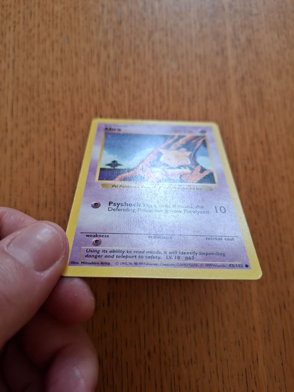 Pokémon Carte collezionabili: Pokemon Abra Base Set Shadowless 43/102 – Usato da Giornico venduto da ale_lc8k 2