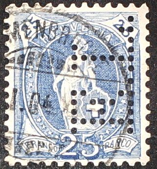 Tous les timbres: Perfin   16 – D'occasion à Opfikon par webstar30
