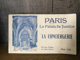 Bloc de carte postales anciennes - Paris - La Conciergerie