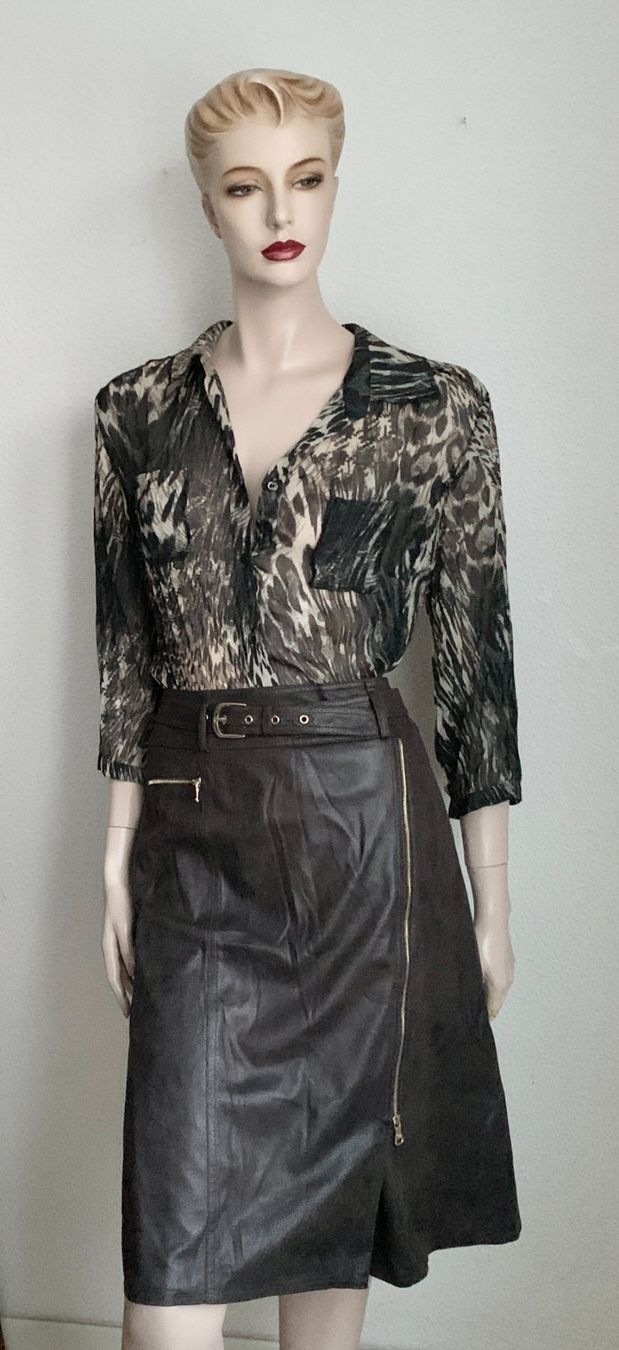 Gerry Weber Röcke: Ensemble Bluse von Steilmann, Kunstlederjupe von Gerry Weber – Gebraucht aus Kloten von Nephty 7