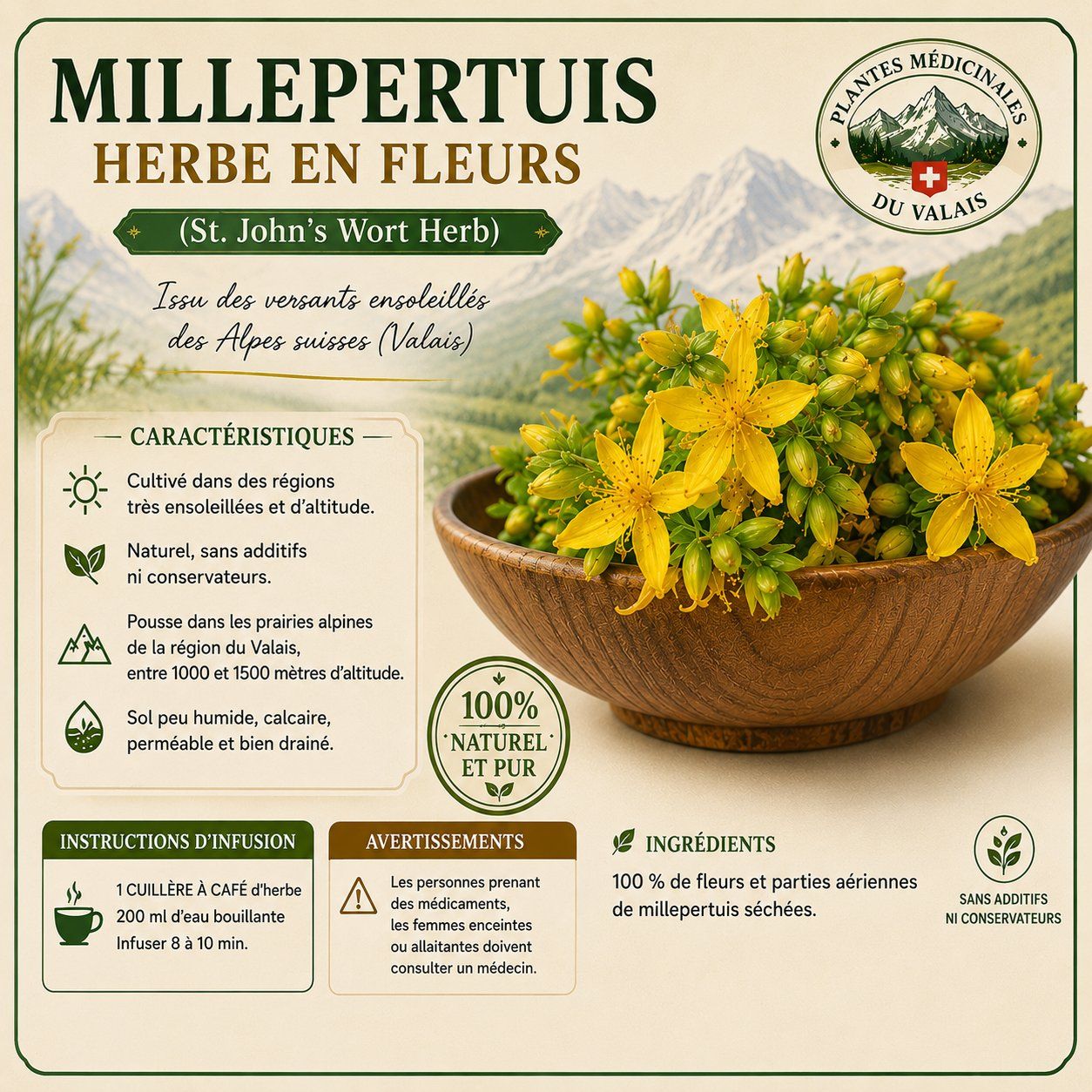 Piante & sementi: Fleur de millepertuis seché-Johanniskraut – Usato da Granges-Paccot venduto da aht_jwj9 1