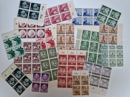 Deutsches Reich Briefmarken Viererblock Lot postfrisch