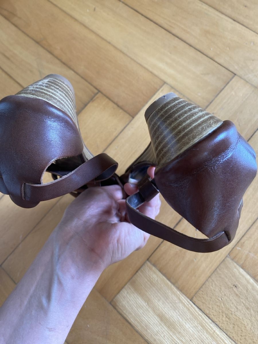 Scarpe da donna: Marco Tozzi Sandalen Leder Braun Grösse 41 – Usato da Dübendorf venduto da feusiedi 6
