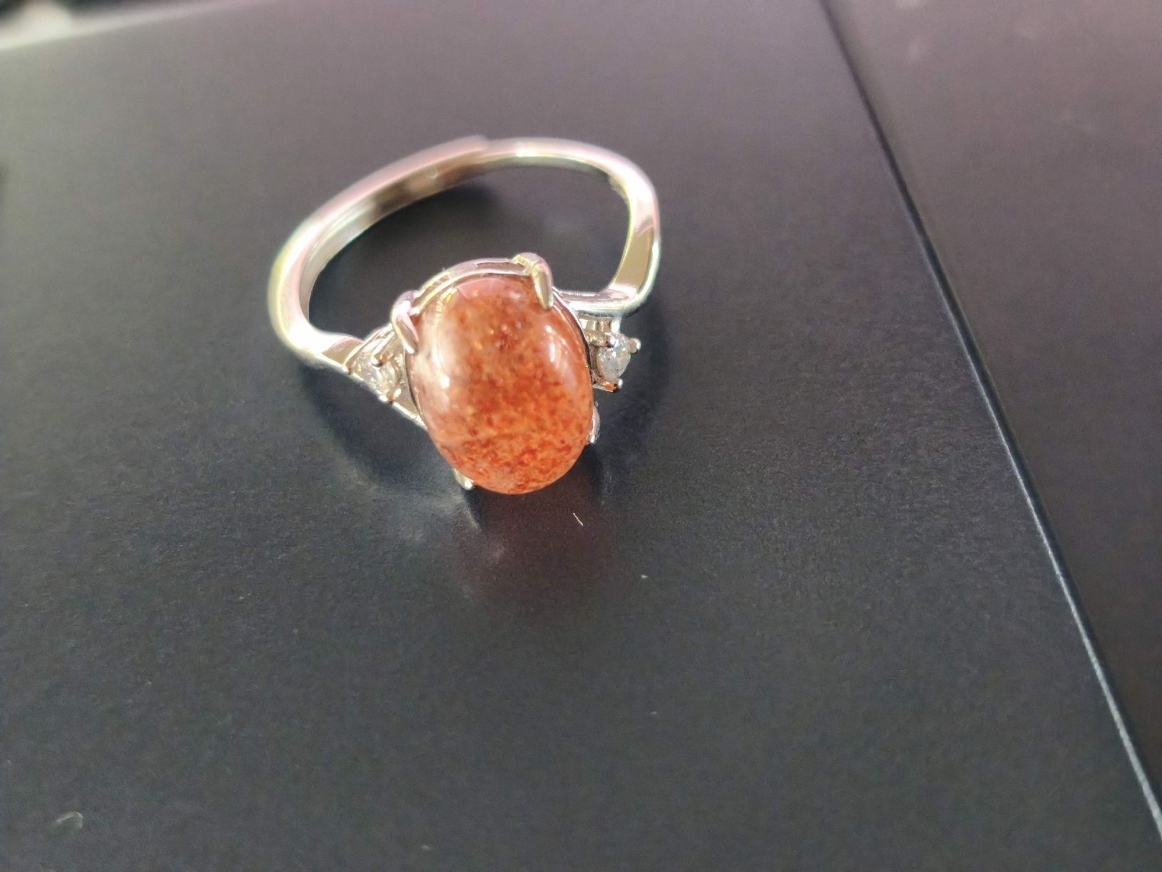 Anelli: Wunderschöner Sonnenstein Ring, Silber 925 verstellbar  – Usato da St. Gallen venduto da GIULESGG 5
