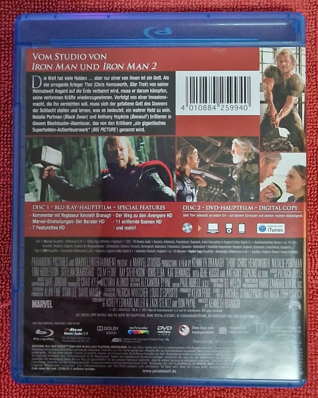 Alle DVDs: Thor (2011) BluRay – Gebraucht aus Basel von phi_8xhm 1