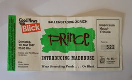 Original PRINCE Konzertticket 1987 Zürich Hallenstadion