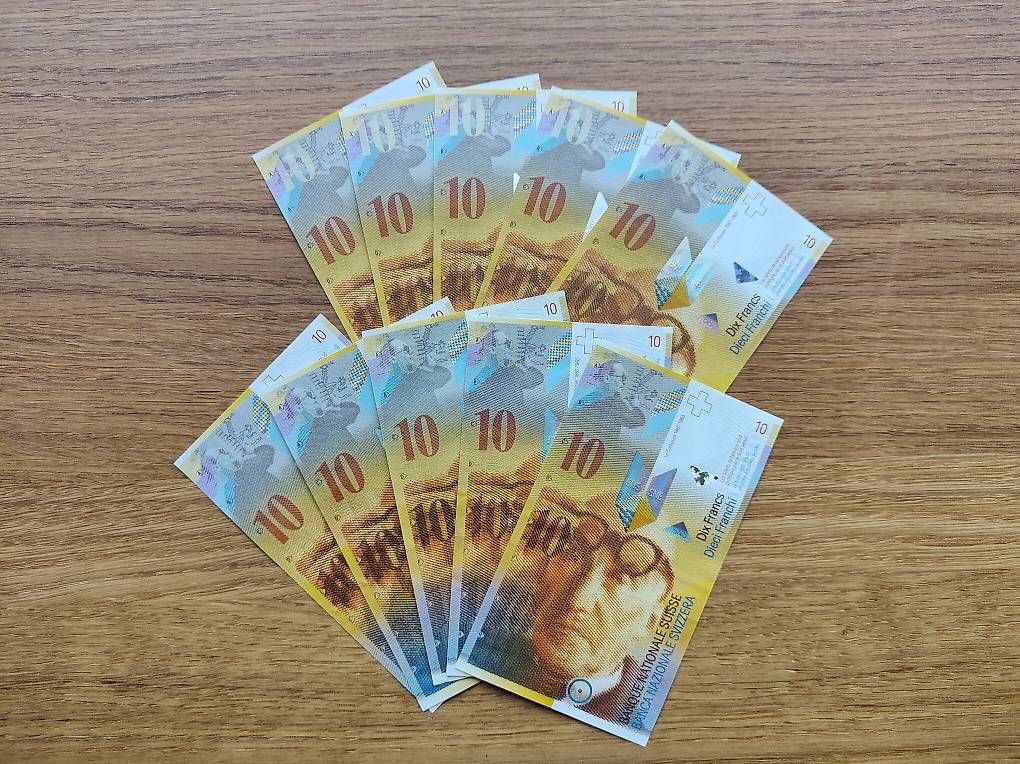 Banconote: Banknoten 10 Franken, 1995 - 2008 – Usato da Oberwangen TG venduto da danbit88
