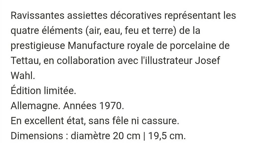 Piatti: Assiettes de collection  – Usato da La Sagne VD venduto da bri_d6b5 1