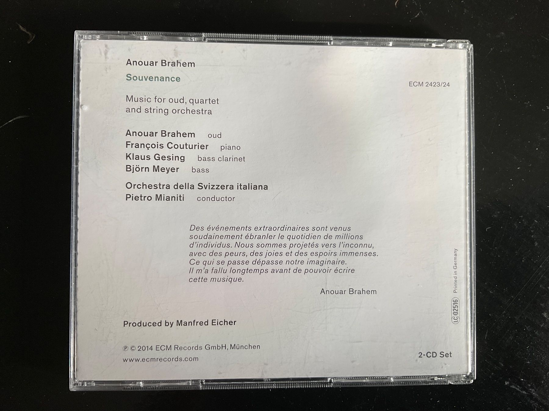 CD: Anouar Brahim Souvenance 2CD – Usato da Delémont venduto da vinylfreak01 1