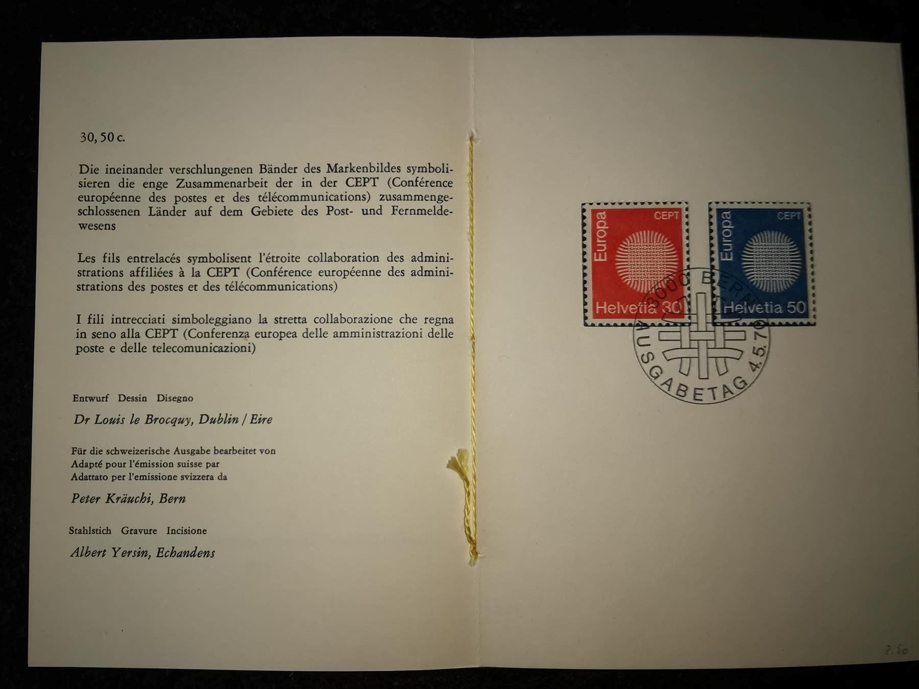 Tutti i francobolli: Sondermarken 1970 – Usato da Olten venduto da smiples