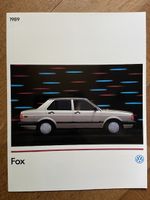 VOLKSWAGEN VW FOX USA Prospekt Modelyear 1989 brochure