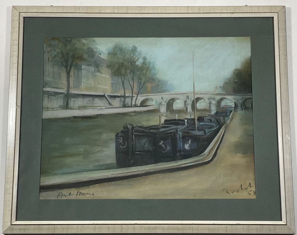 Willy James Rochat (1920-2004) grosses Pastell (Gebraucht) in Root für ...