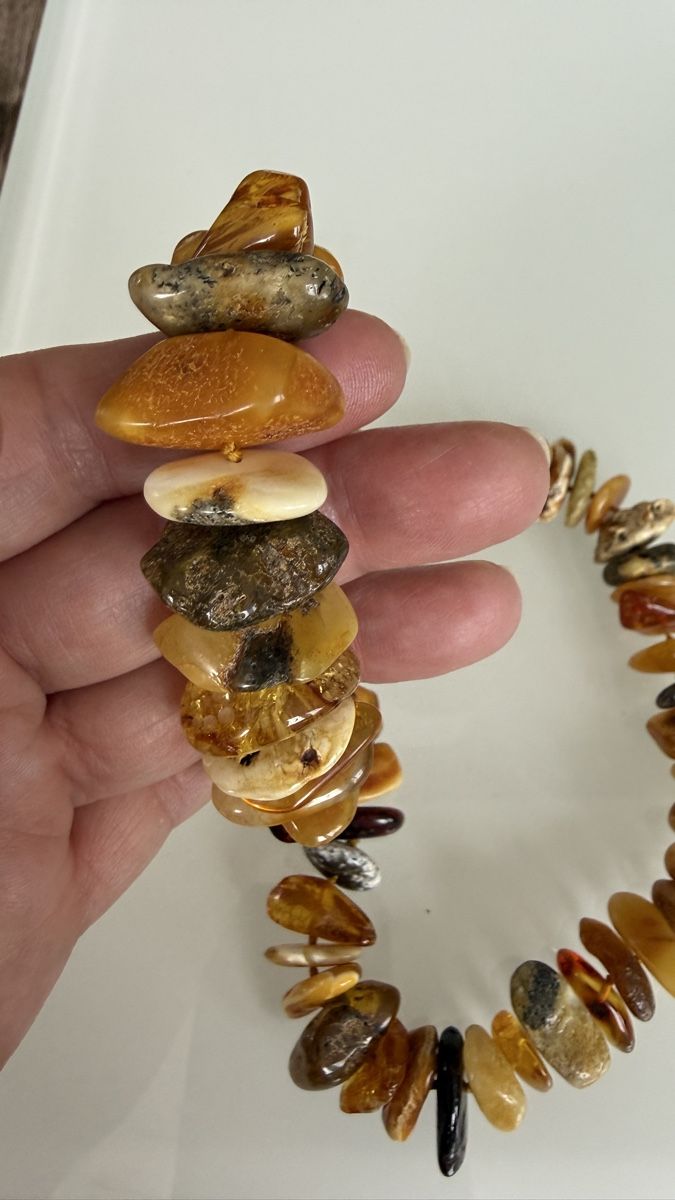 Catenine: Sonnige Bernsteinkette, 56 cm lang – Nuovo e nell'imballaggio originale da Ebikon venduto da elischka 5
