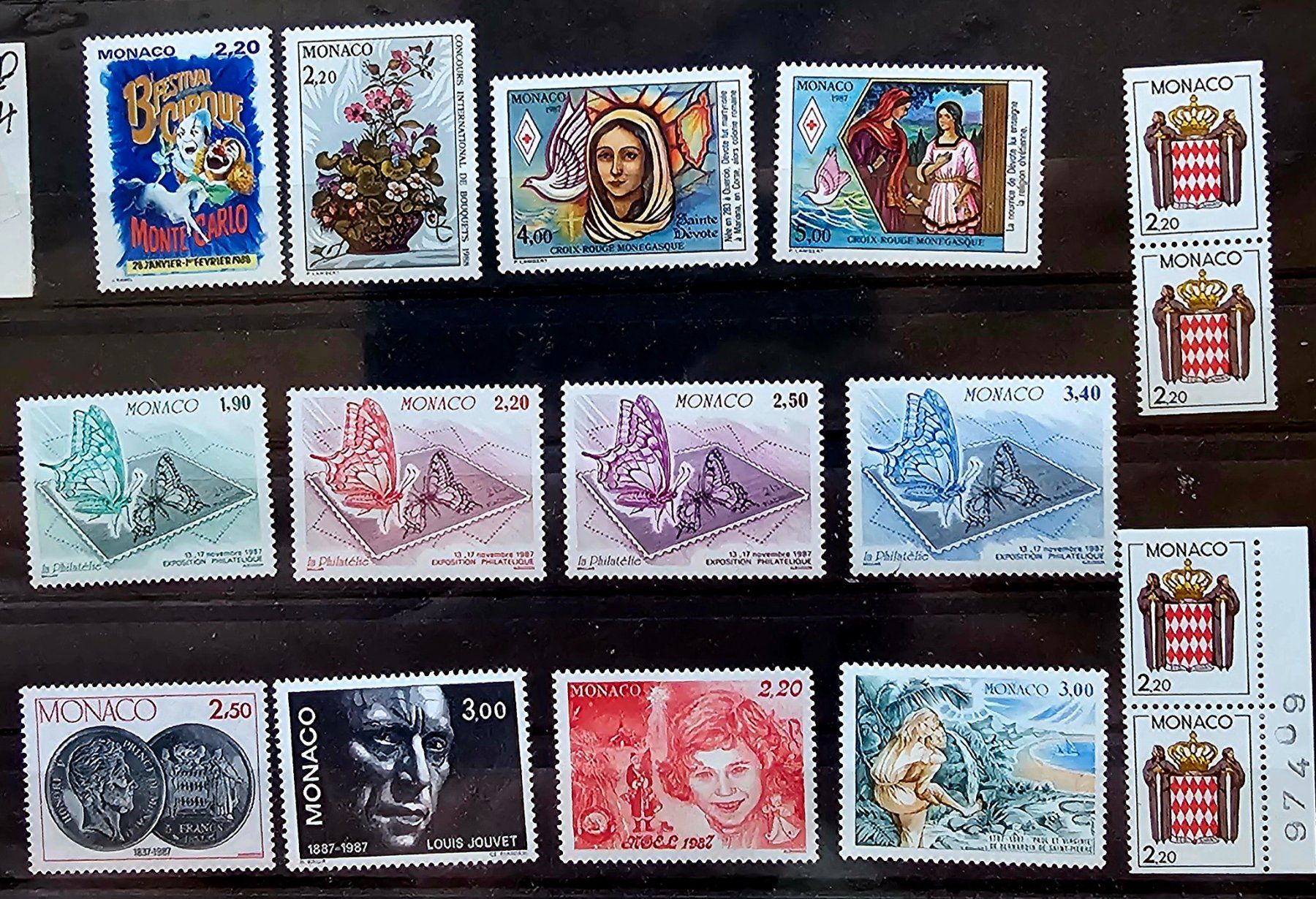 Alle Briefmarken: MONACO  timbres neufs ** ~1987 – Neu (gemäss Beschreibung) aus Les Valettes von Nuba1