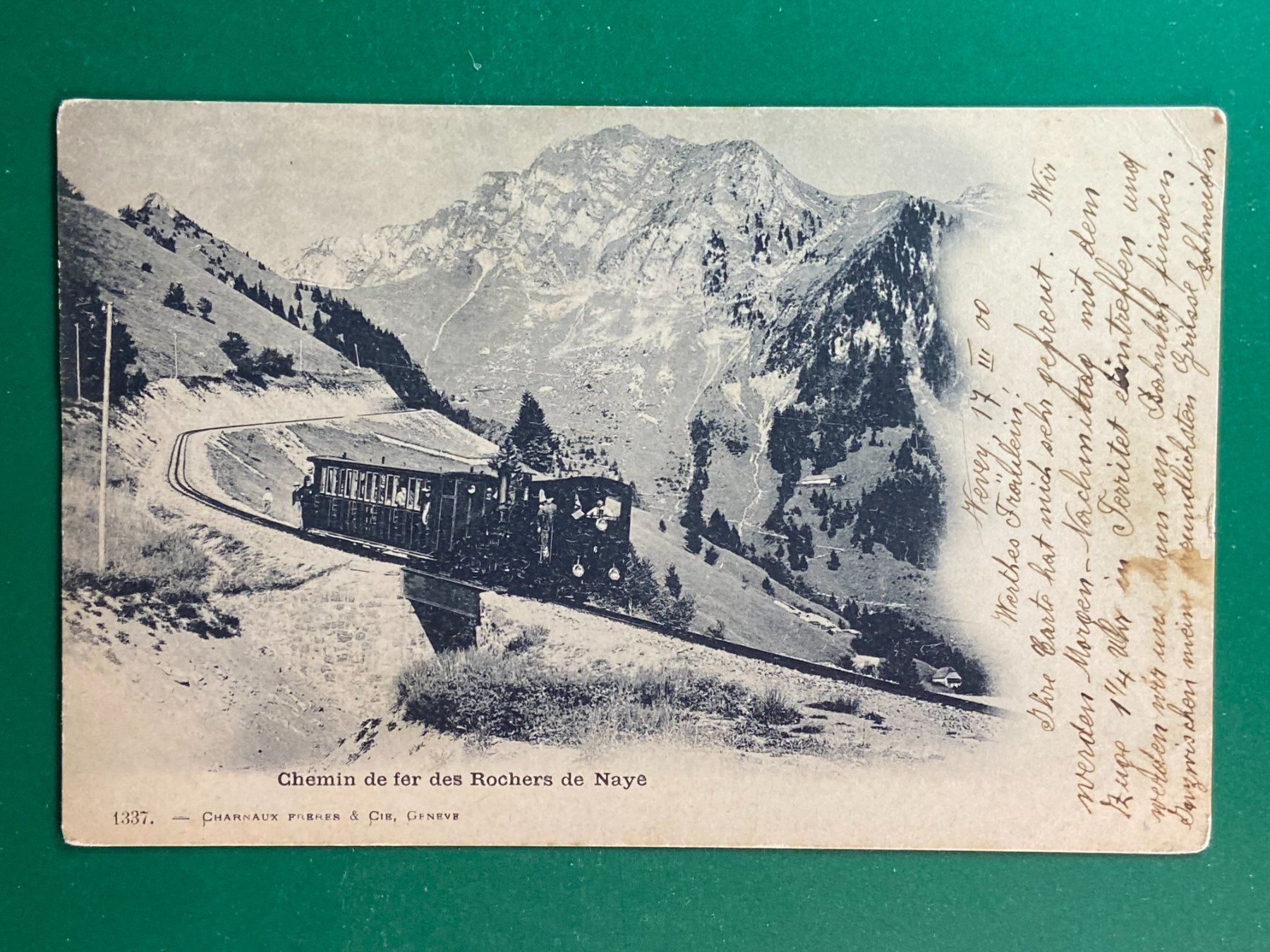 Cartes postales: Chemin de fer des Rochers de Naye – D'occasion à Steg VS par danwer74